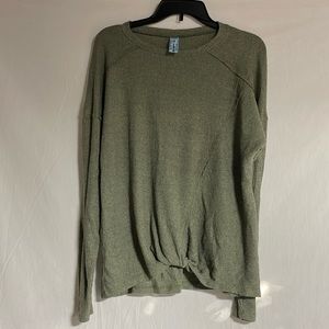 M. Fasis Twist Front Lightweight Sweater